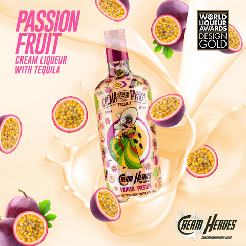 Lupita Pasión - Passion Fruit Cream Liqueur with Tequila - Cream Heroes